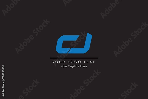 Fototapeta CJ, JC, Abstract Letters Logo Monogram