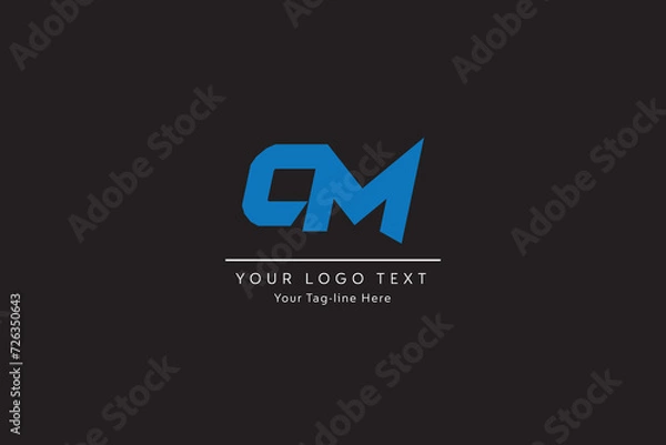 Fototapeta Abstract Letters Logo Design, letter cm capital business for company, Abstract MC, CM Rounded Logo Monogram Letters, Business Logo Design Alphabet Icon Vector Symbol.