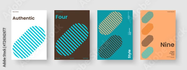 Fototapeta Modern Flyer Design. Abstract Book Cover Template. Isolated Poster Layout. Background. Report. Banner. Brochure. Business Presentation. Portfolio. Pamphlet. Catalog. Newsletter. Journal. Notebook