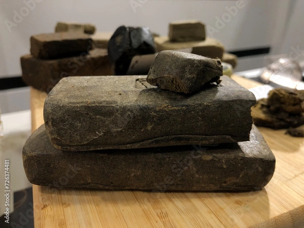 Fototapeta Large blocks of Cannabis Hashish 