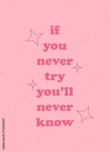 Fototapeta Poster with positive social media quotes, motivation posters on trendy abstract background in neutral colors.