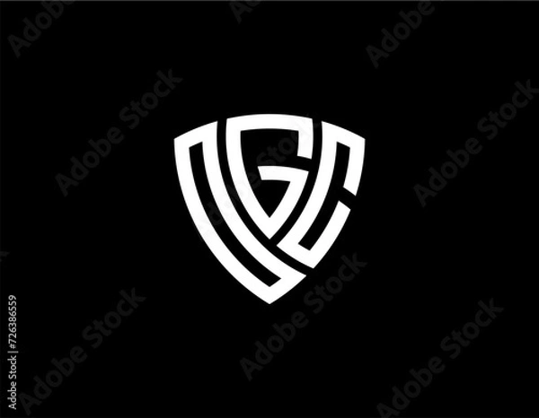 Obraz OGC creative letter logo design vector icon illustration	