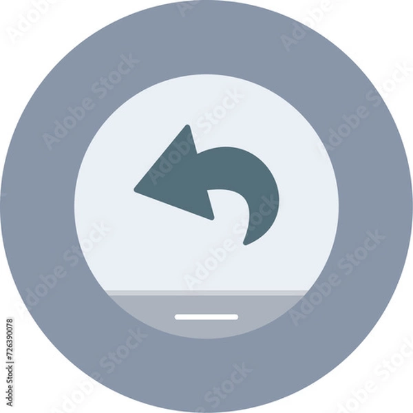 Fototapeta Back Icon
