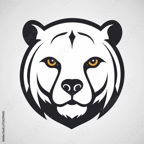 Obraz Bold Monochromatic Animal Vector Icon