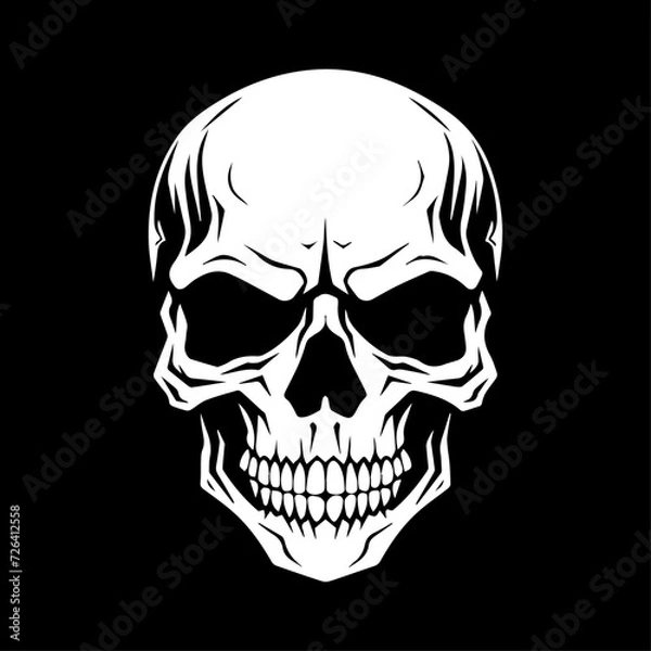 Obraz free human skull logo