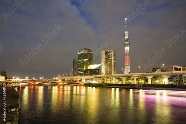 Obraz 東京スカイツリー　　クリスマス　ライトアップ