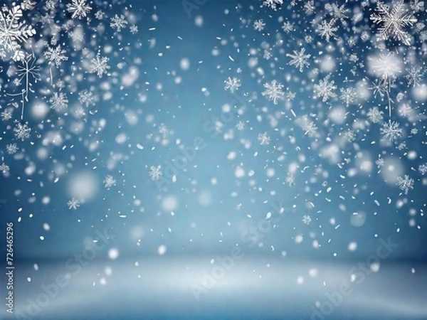 Fototapeta blue christmas background