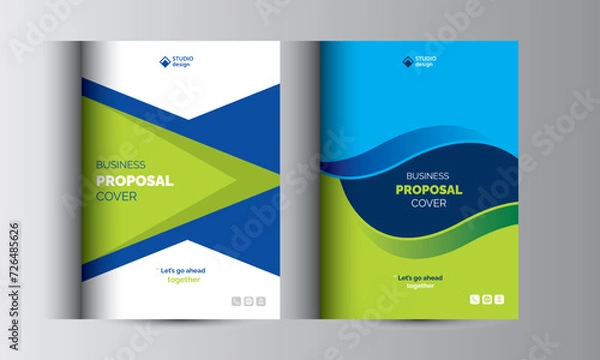 Obraz Business Proposal Catalog Cover Design Template Concepts