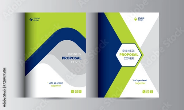 Obraz Business Proposal Catalog Cover Design Template Concepts