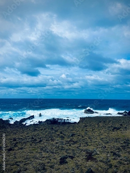 Obraz storm over the sea