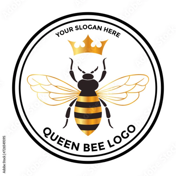 Obraz Queen bee logo editable 