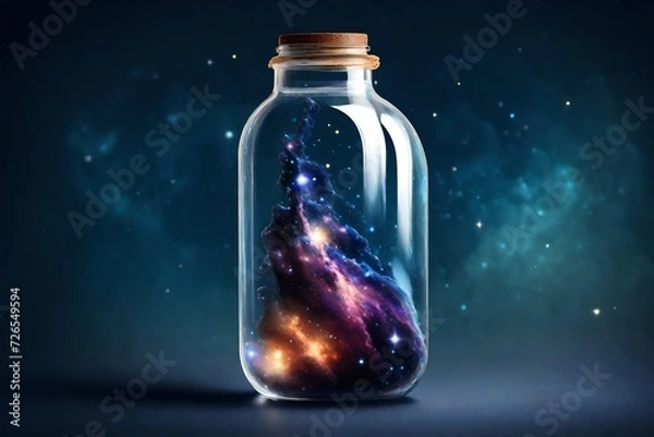 Obraz bottle with stars