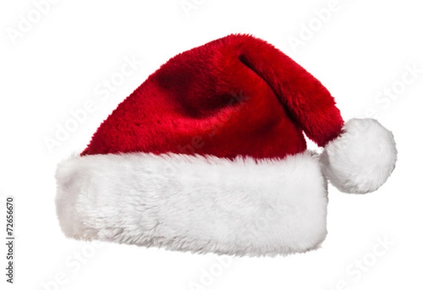 Obraz Santa hat on white