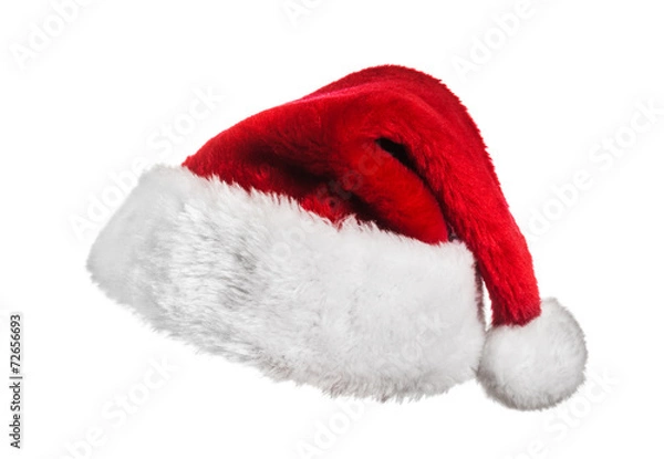 Obraz Santa hat on white