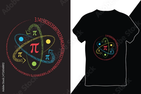 Obraz Pi Day T-Shirt Design Vector