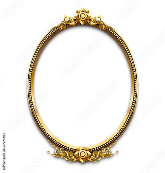 Obraz Thai art frame border pattern illustration