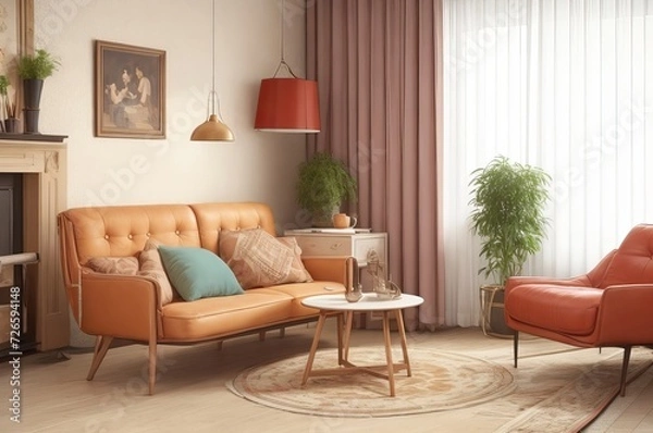 Fototapeta interior sofa furniture home living