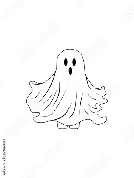 Obraz Halloween icon. ghost icon vector