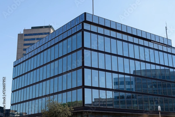 Fototapeta Bâtiment architecture Façade avec fenêtre. Bordeaux