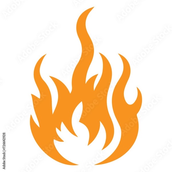 Obraz set of fire icon vector 