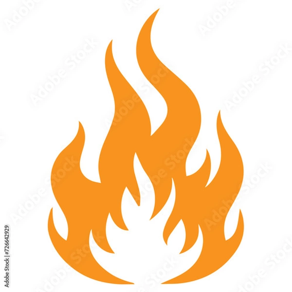 Obraz set of fire icon vector 