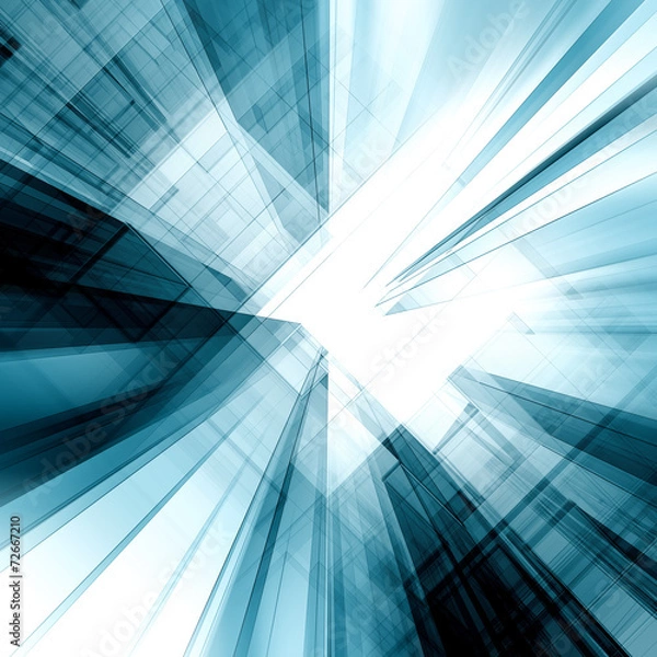 Fototapeta Abstract blue concept