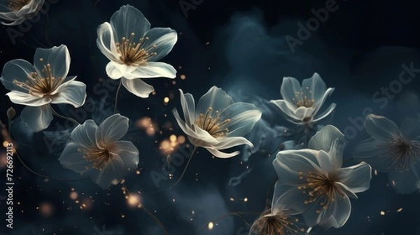Fototapeta The Art of Light, Darkness and Flowers