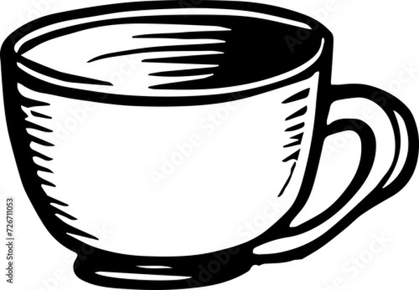 Obraz coffee cup sketch