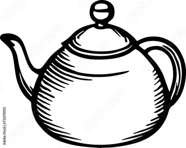 Obraz teapot isolated on white
