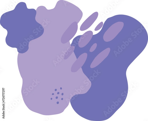 Fototapeta Abstract geometric hand-drawn background in purple shades for the backdrop