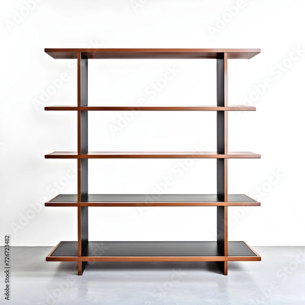Obraz wood shelf with shelves
