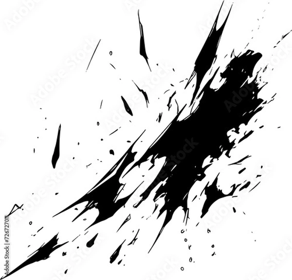 Obraz power blast comic action effect drawing lines generated with AI	
