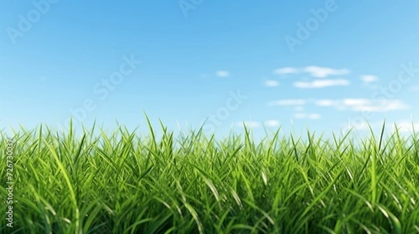 Obraz grass and clear sky
