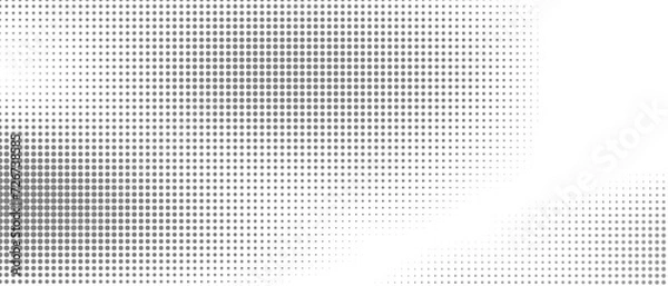 Fototapeta Abstract black and white dots background. Minimal background concept. Simple halftone background.