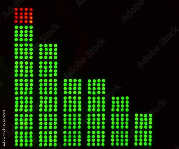 Fototapeta Music Graphic LED Equalizers
