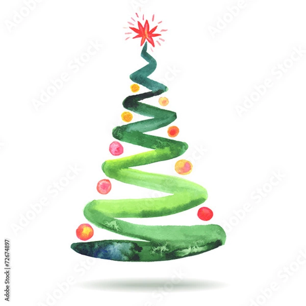 Fototapeta The Christmas tree