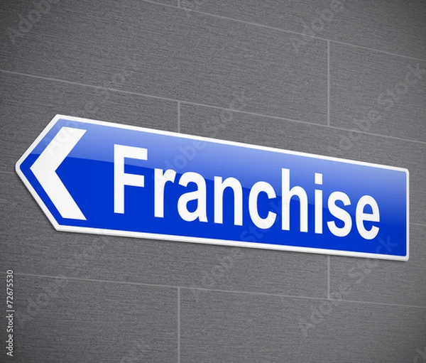 Fototapeta Franchise concept.