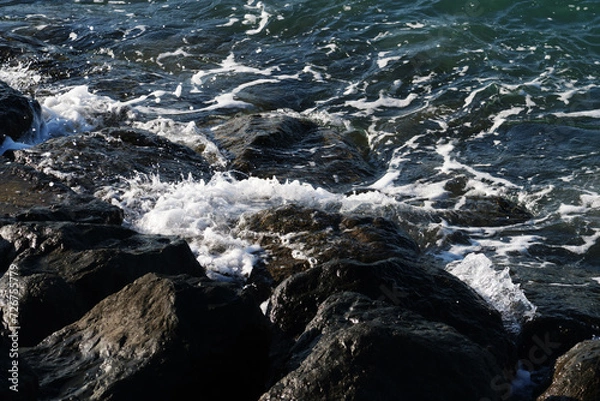 Fototapeta waves on the beach