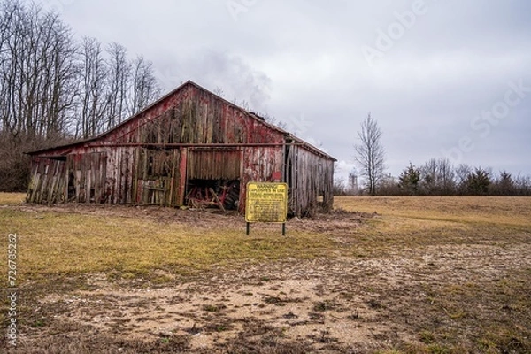 Fototapeta Barn and Explosives