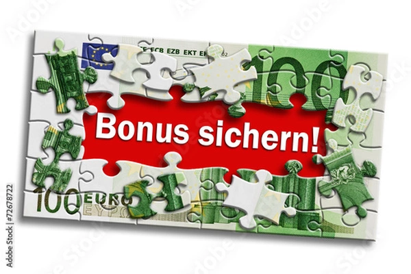Fototapeta Geldschein - Bonus sichern!
