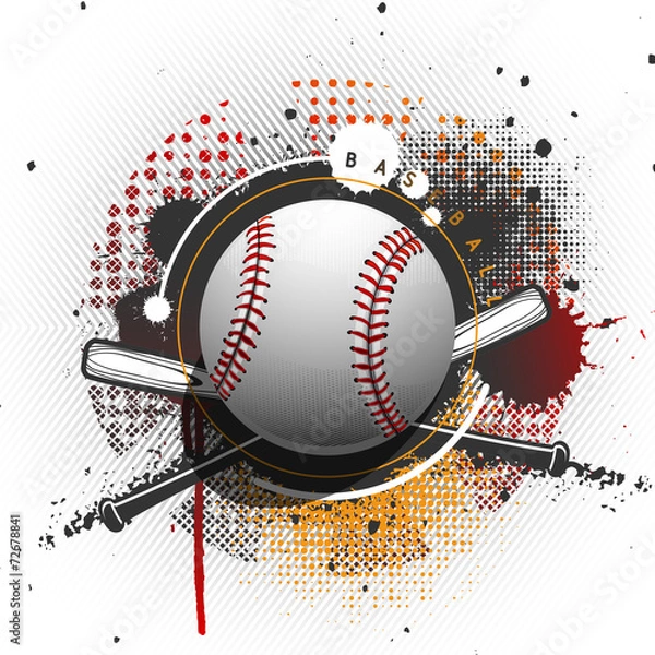 Obraz Grunge baseball background
