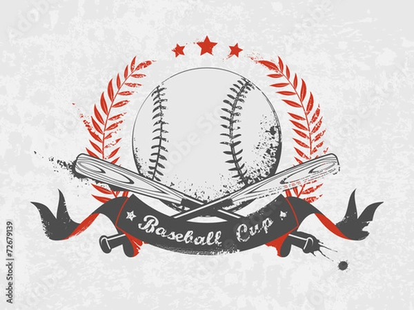 Obraz Baseball emblem