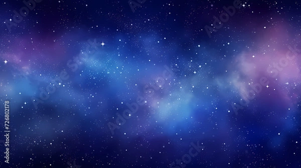 Fototapeta Mysterious star themed gradient background with countless twinkling stars