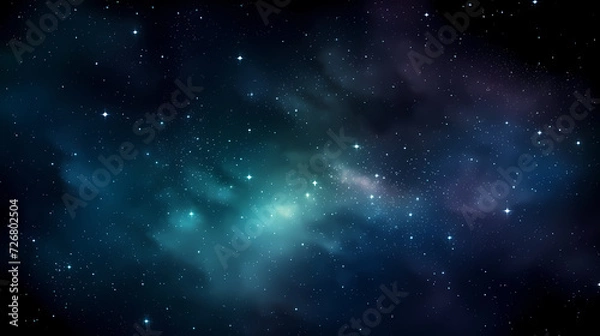 Fototapeta Gradient abstract stars background, starry night sky