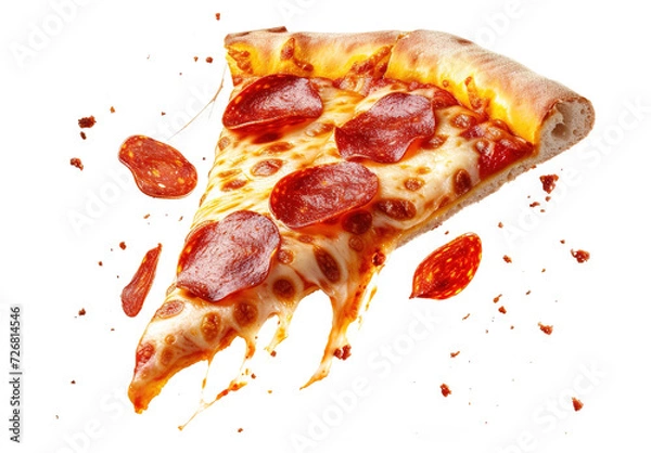 Obraz pizza isolated on white background, PNG