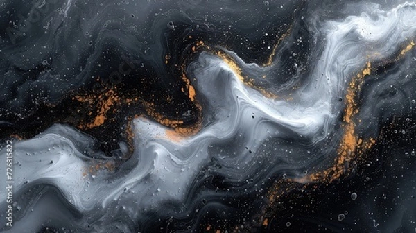 Obraz Wallpaper abstract paint background, grey and white accent, creative background.