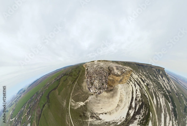 Obraz Mountain scenery flying cloudy