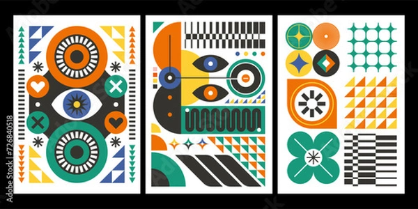 Obraz Bauhaus Geometric Poster Designs