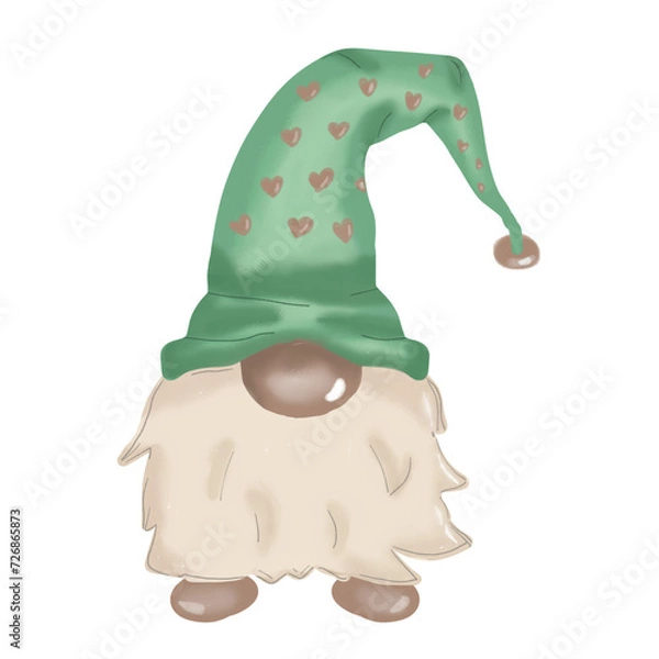 Fototapeta christmas elf with a hat
