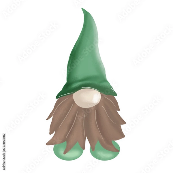 Fototapeta christmas elf with a hat